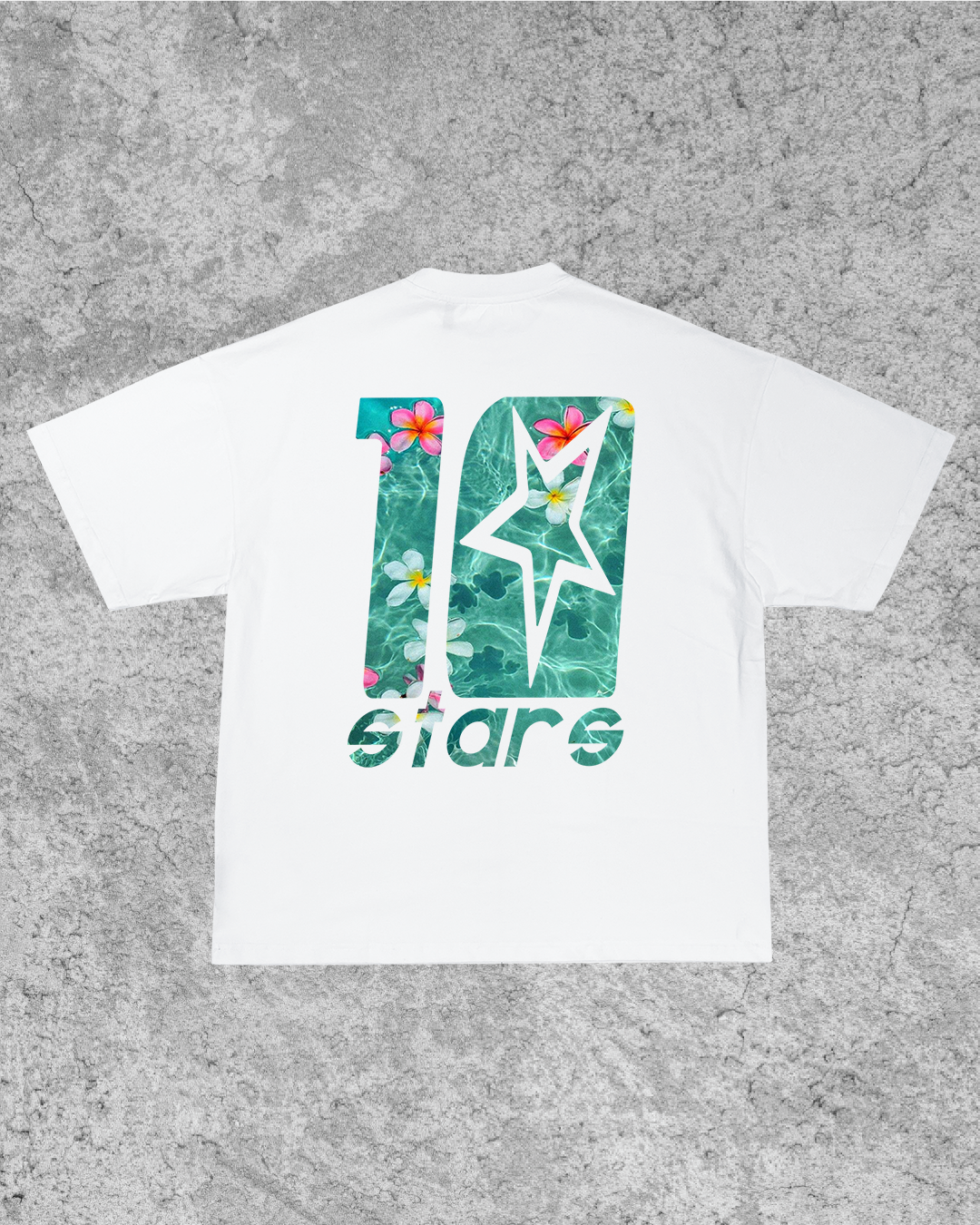 "Floral Waters" Heavy Tee